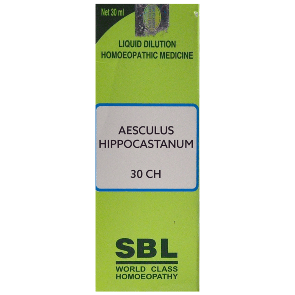SBL Aesculus Hippocastanum Dilution 30 CH bottle of 30 ml Dilution