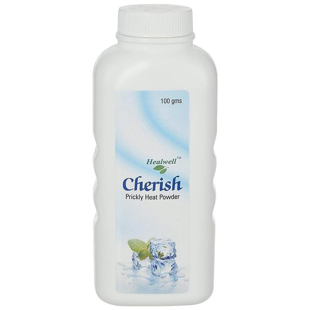 Healwell Cherish Prickly Heat Powder bottle of 100 gm Powder Healwell Cherish Prickly Heat Powder bottle of 100 gm Powder