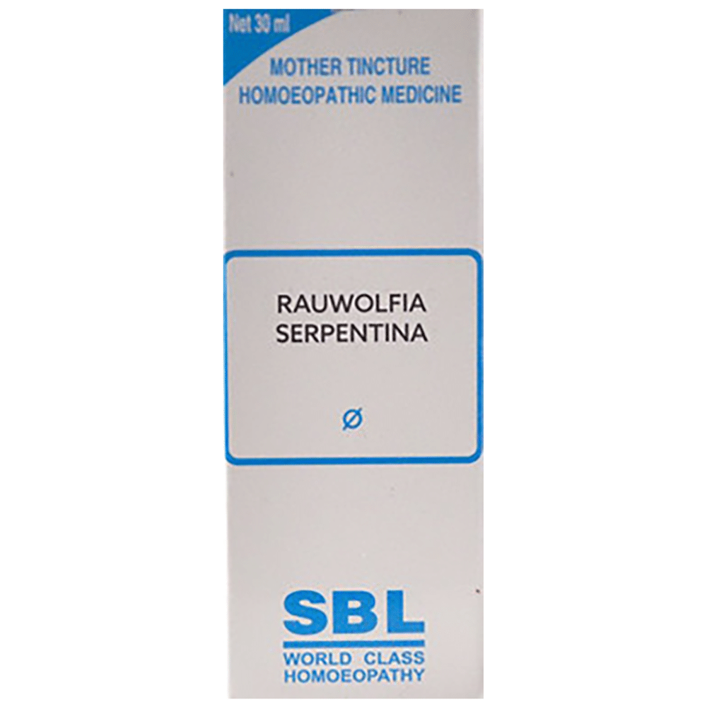 SBL Rauwolfia Serpentina Mother Tincture Q bottle of 30 ml Mother Tincture