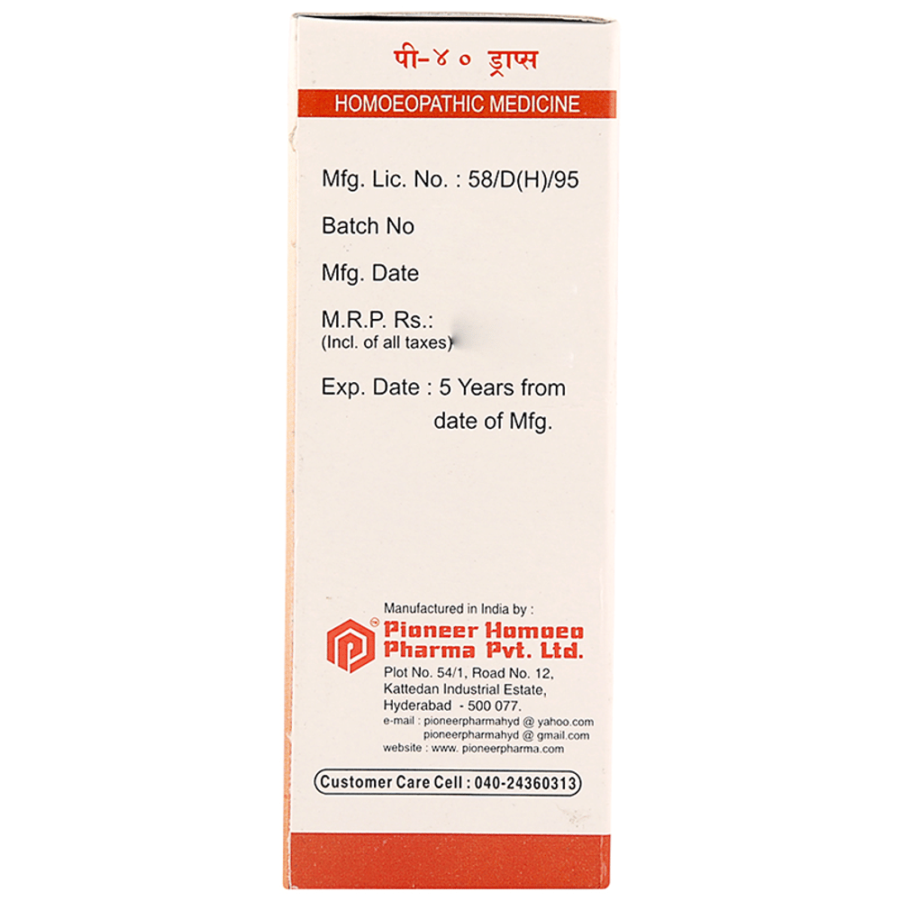 Pioneer Pharma P40 Albuminuria Drop bottle of 30 ml Drop Pioneer Pharma P40 Albuminuria Drop bottle of 30 ml Drop