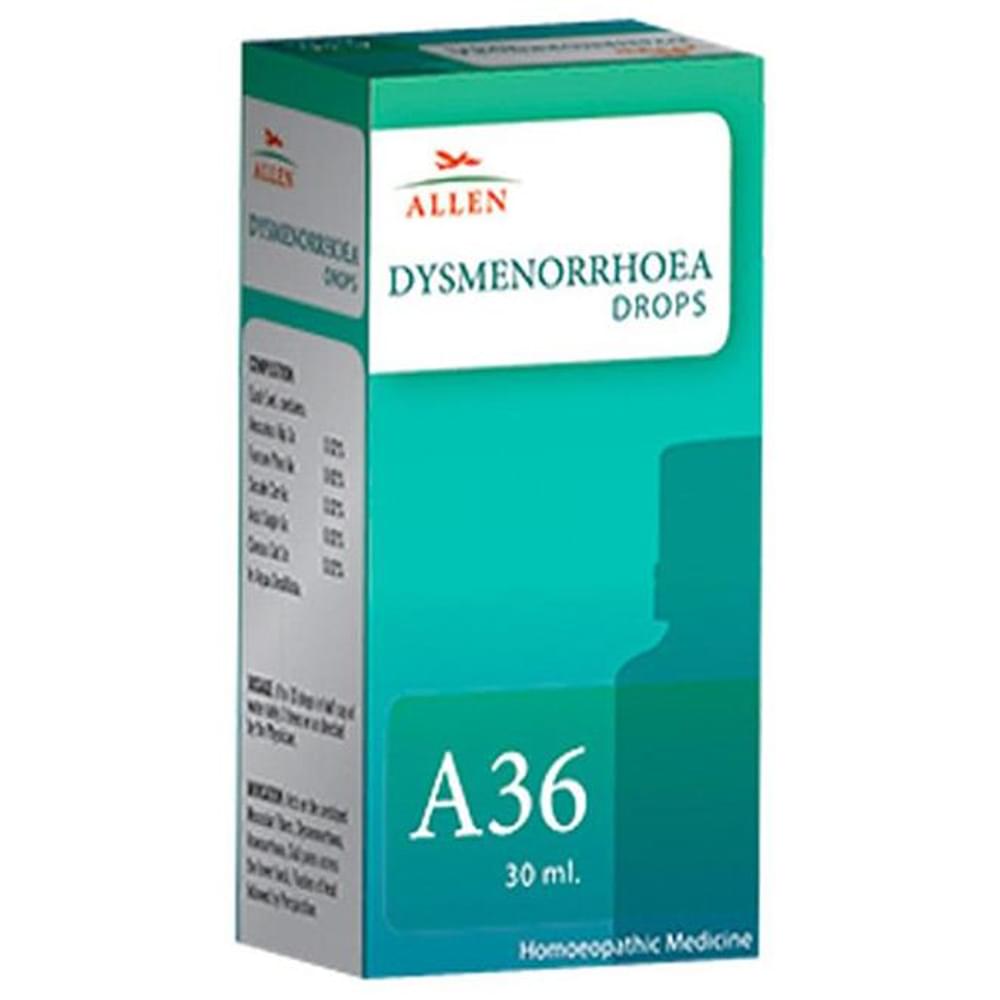 Allen A36 Dysmenorrhoea Drop bottle of 30 ml Drop Allen A36 Dysmenorrhoea Drop bottle of 30 ml Drop