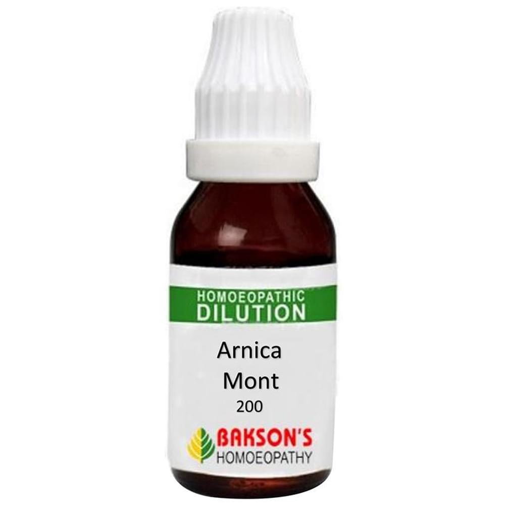 Bakson's Homeopathy Arnica Mont Dilution 200 CH bottle of 30 ml Dilution