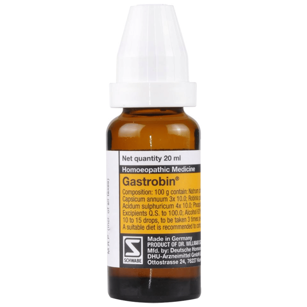 Dr Willmar Schwabe Germany Gastrobin Drop bottle of 20 ml Drop
