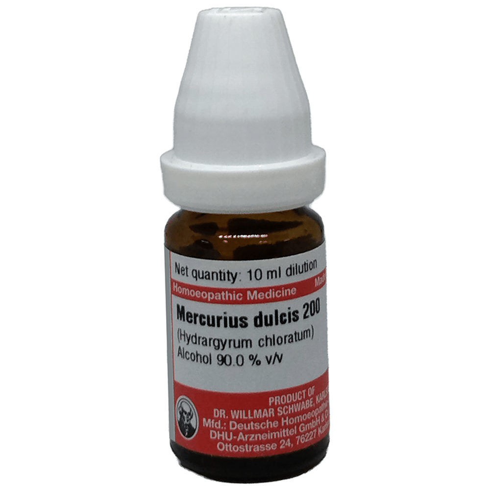 Dr Willmar Schwabe Germany Mercurius Dulcis (Hydragyrum Chloratum) Dilution 200 bottle of 10 ml Dilution