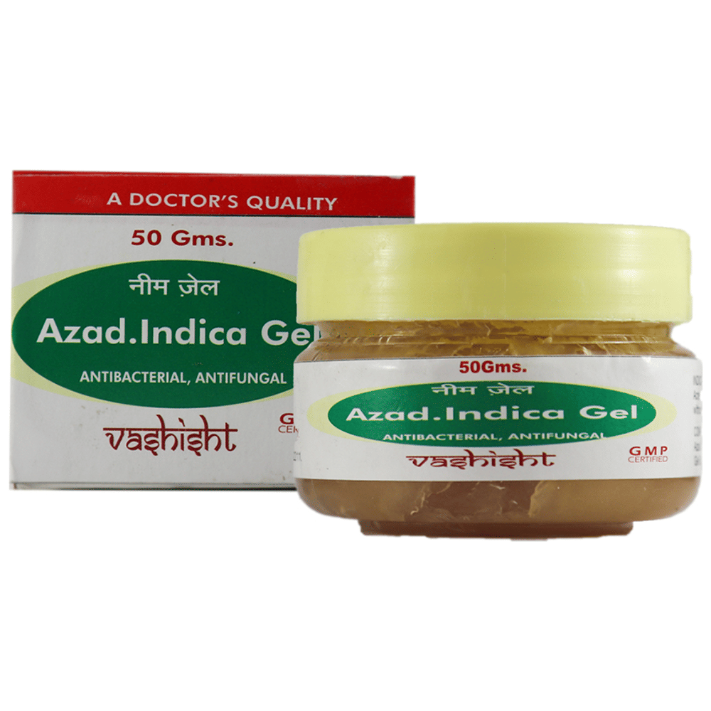 Vashisht Azad Indica Gel jar of 50 gm Gel Vashisht Azad Indica Gel jar of 50 gm Gel