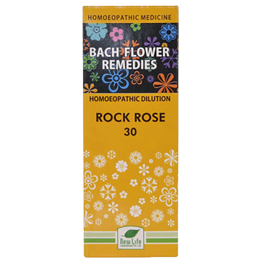 New Life Bach Flower Rock Rose 30 bottle of 100 ml Dilution