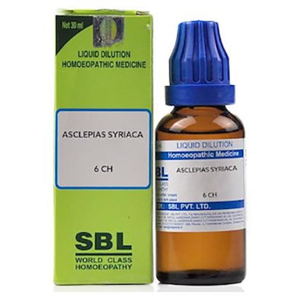 SBL Asclepias Syriaca Dilution 6 CH bottle of 30 ml Dilution