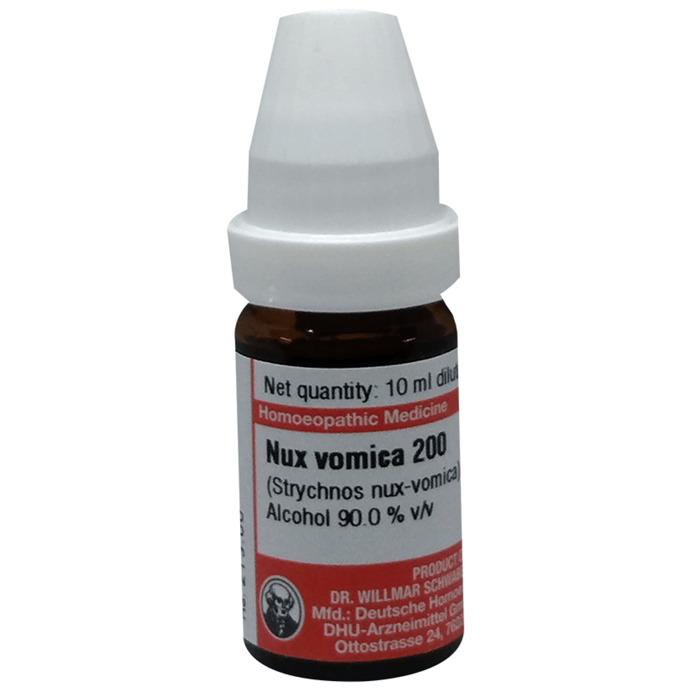 Dr Willmar Schwabe Germany Nux Vomica Dilution 200 bottle of 10 ml Dilution