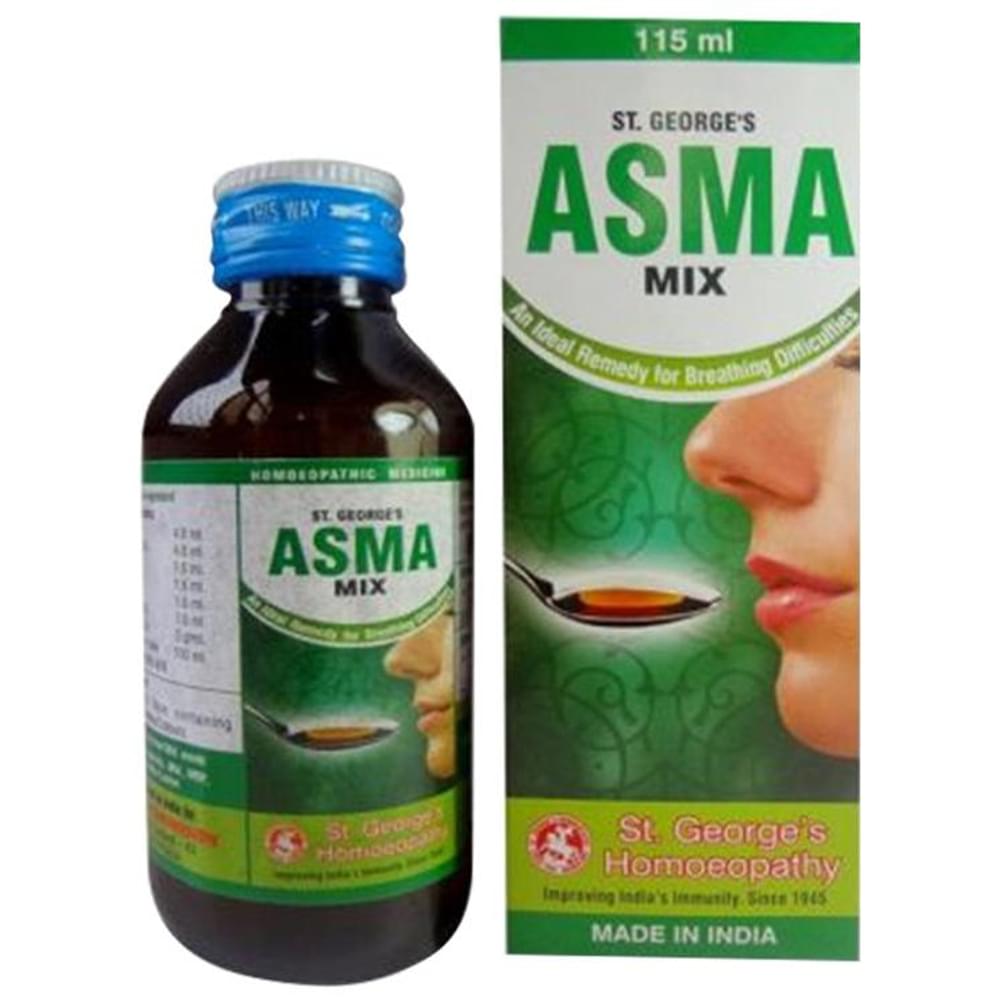 St. George’s Asma Mix Syrup bottle of 115 ml Syrup St. George’s Asma Mix Syrup bottle of 115 ml Syrup