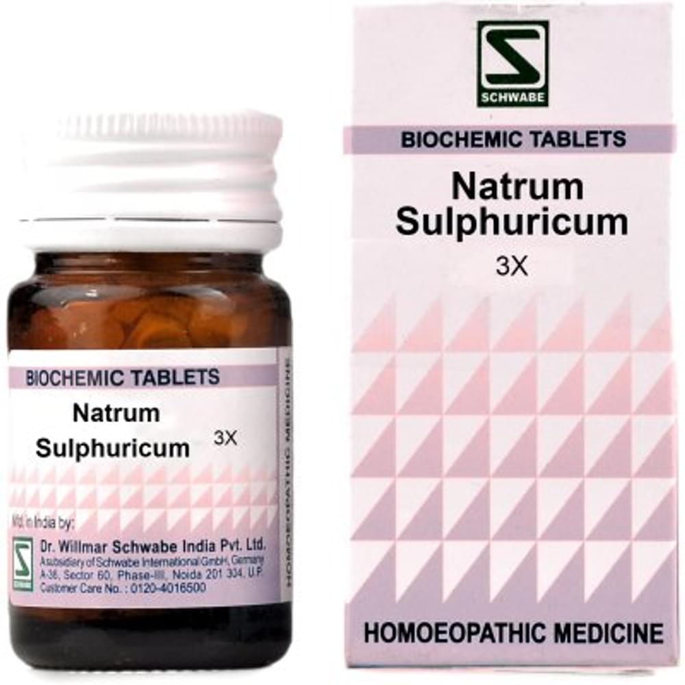 Dr Willmar Schwabe India Natrum Sulphuricum Biochemic Tablet 3X bottle of 20 gm Biochemic Tablet Dr Willmar Schwabe India Natrum Sulphuricum Biochemic Tablet 3X bottle of 20 gm Biochemic Tablet