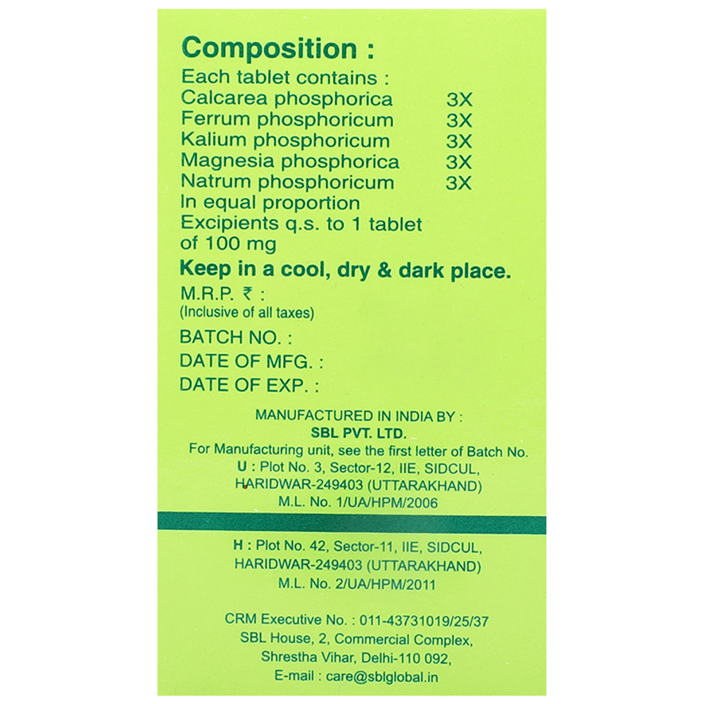 SBL Bio-Combination 24 Tablet bottle of 25 gm Biocombination Tablet