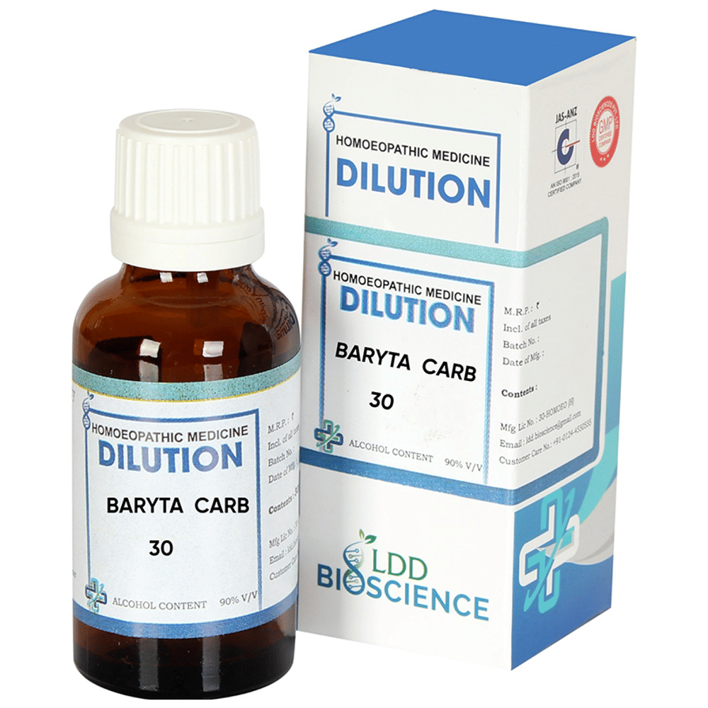 LDD Bioscience Baryta Carb Dilution 30 bottle of 30 ml Dilution