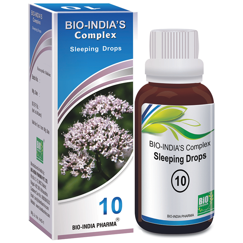 Bio India Complex 10 Sleeping Drop bottle of 30 ml Drop
