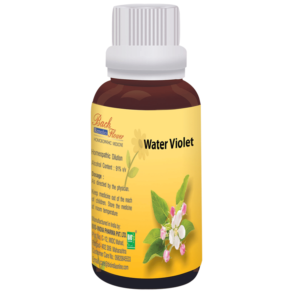 Bio India Bach Flower Water Violet bottle of 30 ml Dilution Bio India Bach Flower Water Violet bottle of 30 ml Dilution