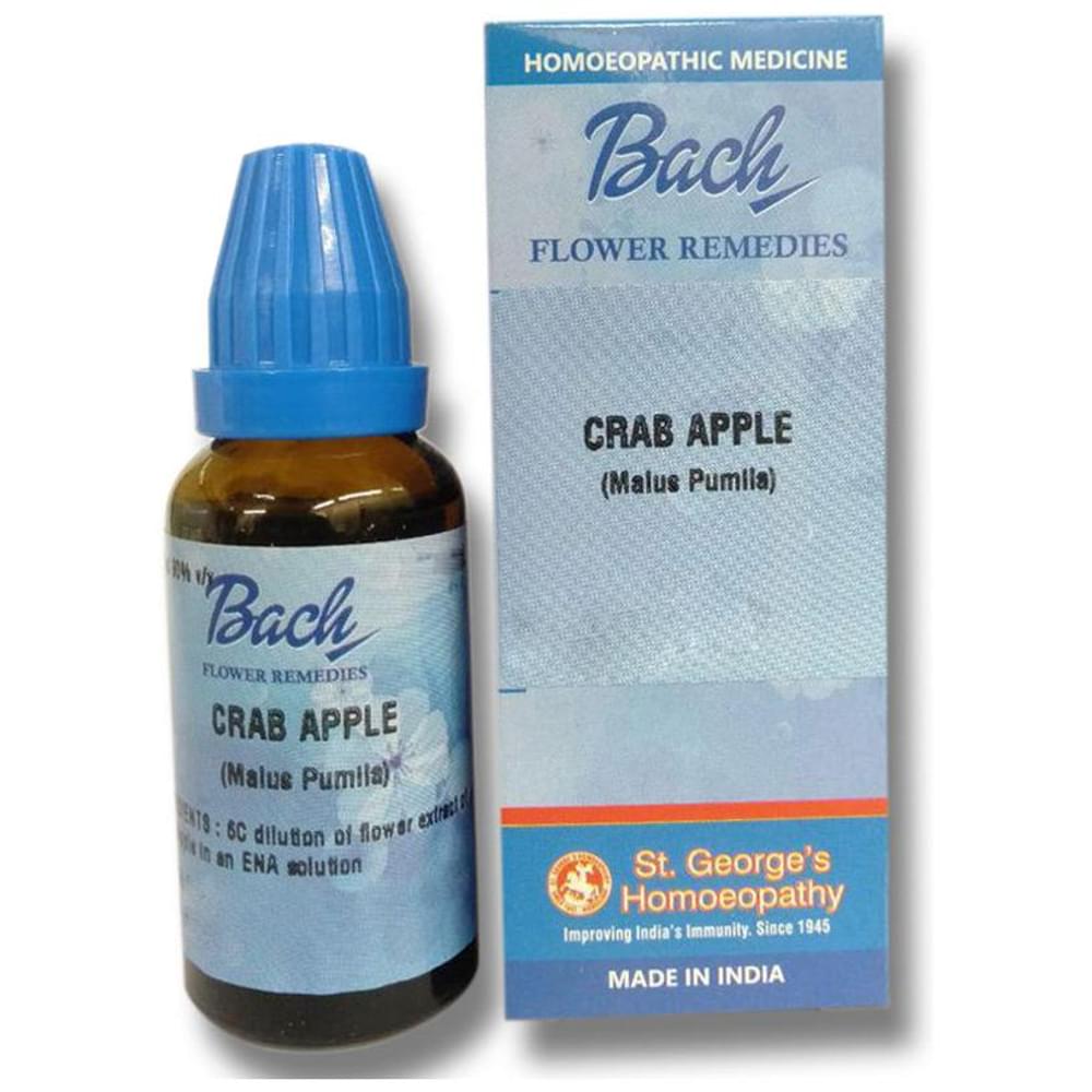 St. George‚Äôs Bach Flower Crab Apple bottle of 100 ml Dilution