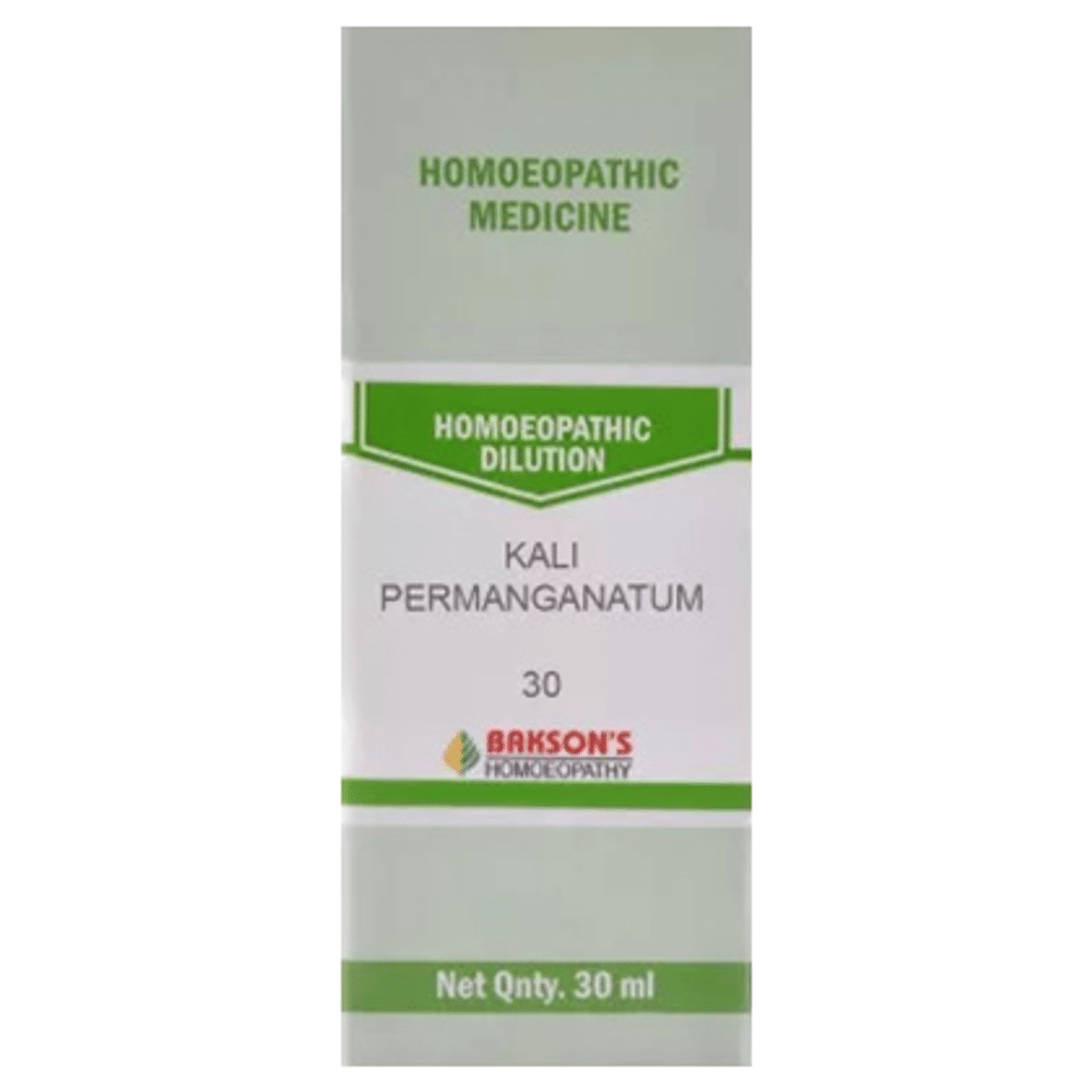 Bakson's Homeopathy Kali Permanganatum Dilution 30 bottle of 30 ml Dilution
