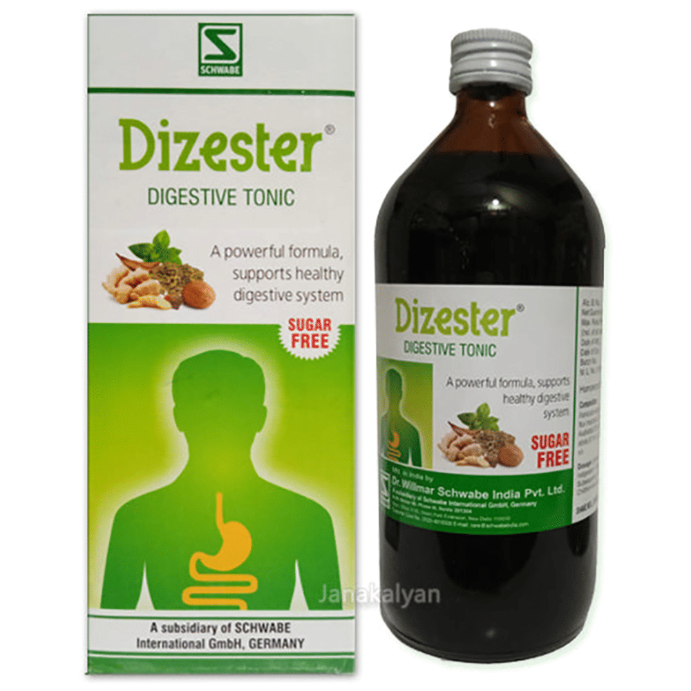 Dr Willmar Schwabe India Dizester Digestive Tonic Sugar Free bottle of 500 ml Tonic