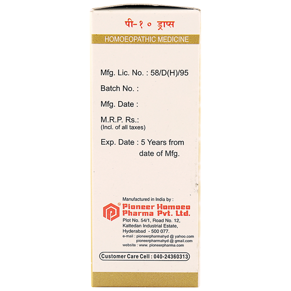 Pioneer Pharma P10 Aphrodisiacs/Love Drop bottle of 30 ml Drop