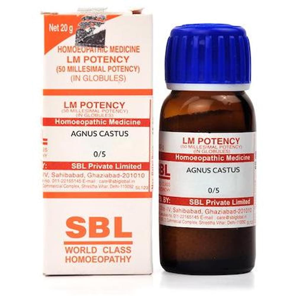 SBL Agnus Castus 0/5 LM bottle of 20 gm Globules SBL Agnus Castus 0/5 LM bottle of 20 gm Globules