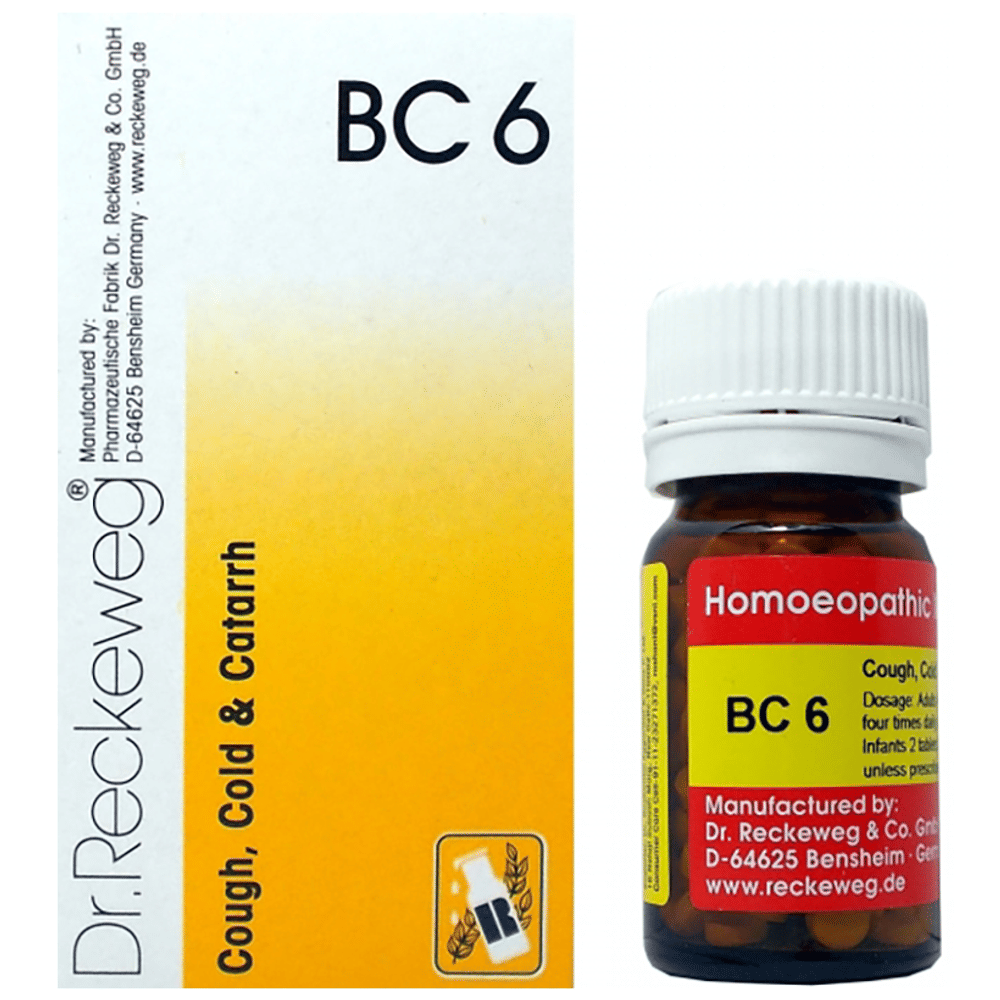 Dr. Reckeweg Bio-Combination 6 (BC 6) Tablet bottle of 20 gm Biocombination Tablet Dr. Reckeweg Bio-Combination 6 (BC 6) Tablet bottle of 20 gm Biocombination Tablet