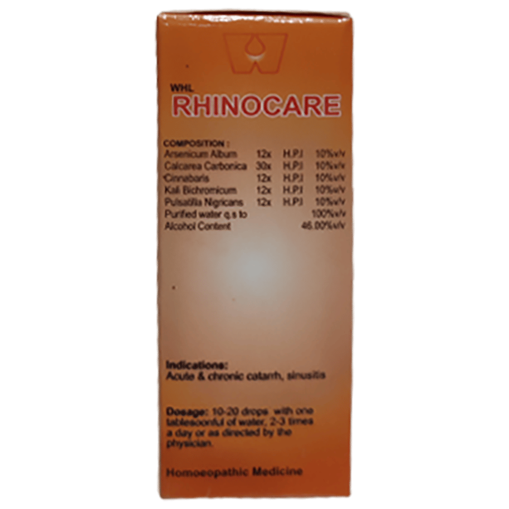 Dr. Wellmans WHL Rhinocare Drop bottle of 30 ml Drop