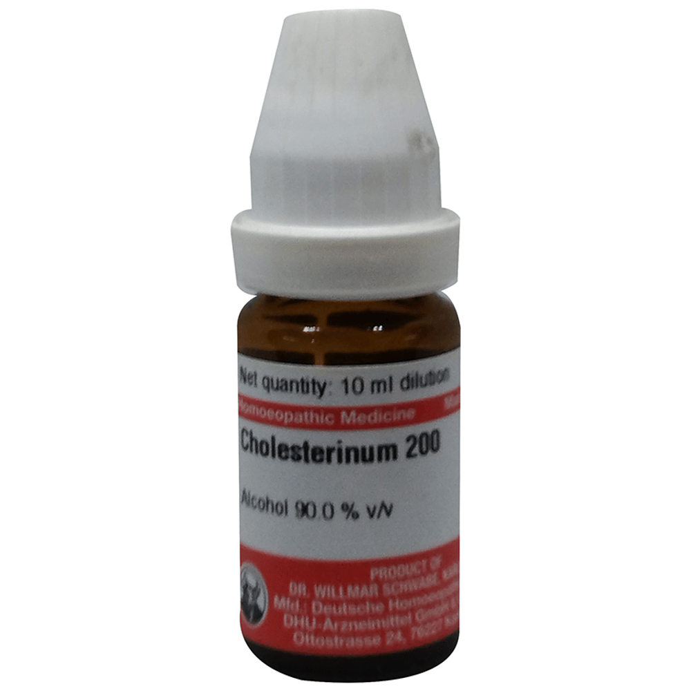 Dr Willmar Schwabe Germany Cholesterinum Dilution 200 bottle of 10 ml Dilution