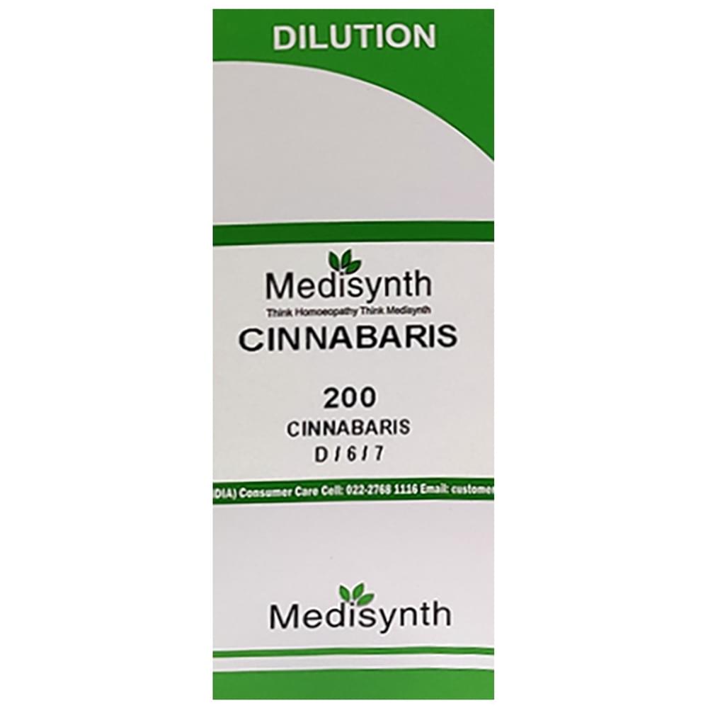 Medisynth Cinnabaris Dilution 200 bottle of 30 ml Dilution