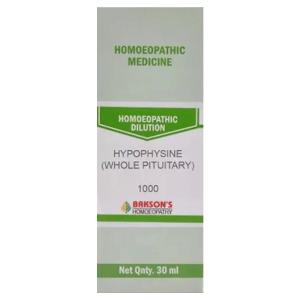Bakson's Homeopathy Hypophysine (Whole Pituitary) Dilution 1000 CH bottle of 30 ml Dilution