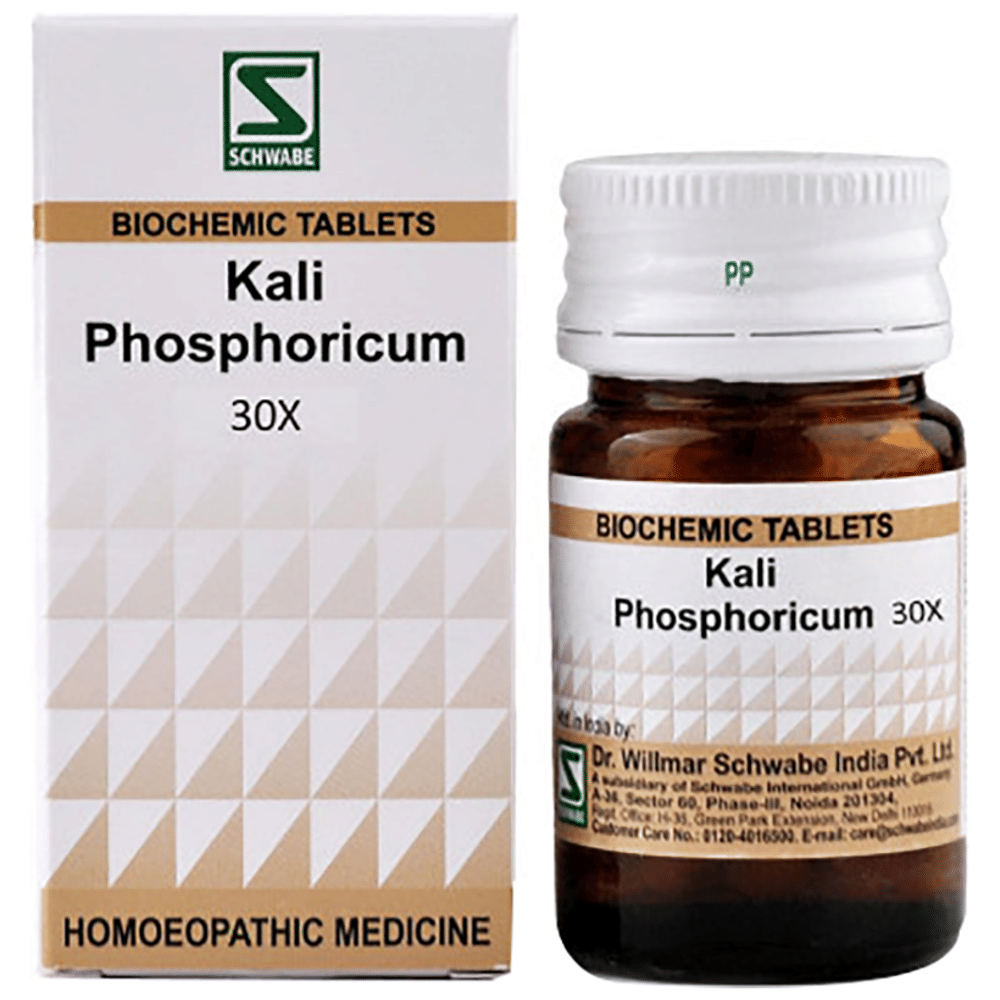 Dr Willmar Schwabe India Kali Phosphoricum Biochemic Tablet 30X bottle of 20 gm Biochemic Tablet