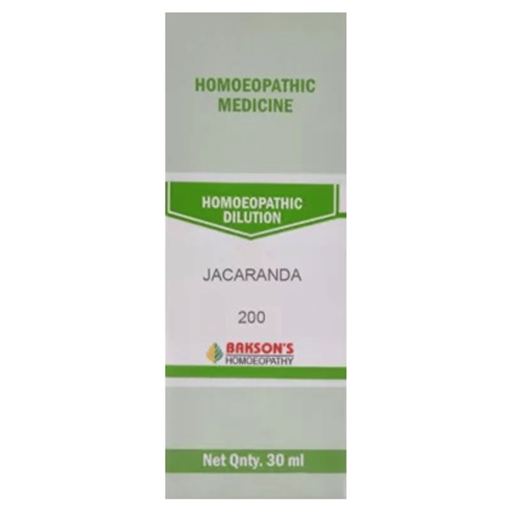 Bakson's Homeopathy Jacaranda Dilution 200 bottle of 30 ml Dilution
