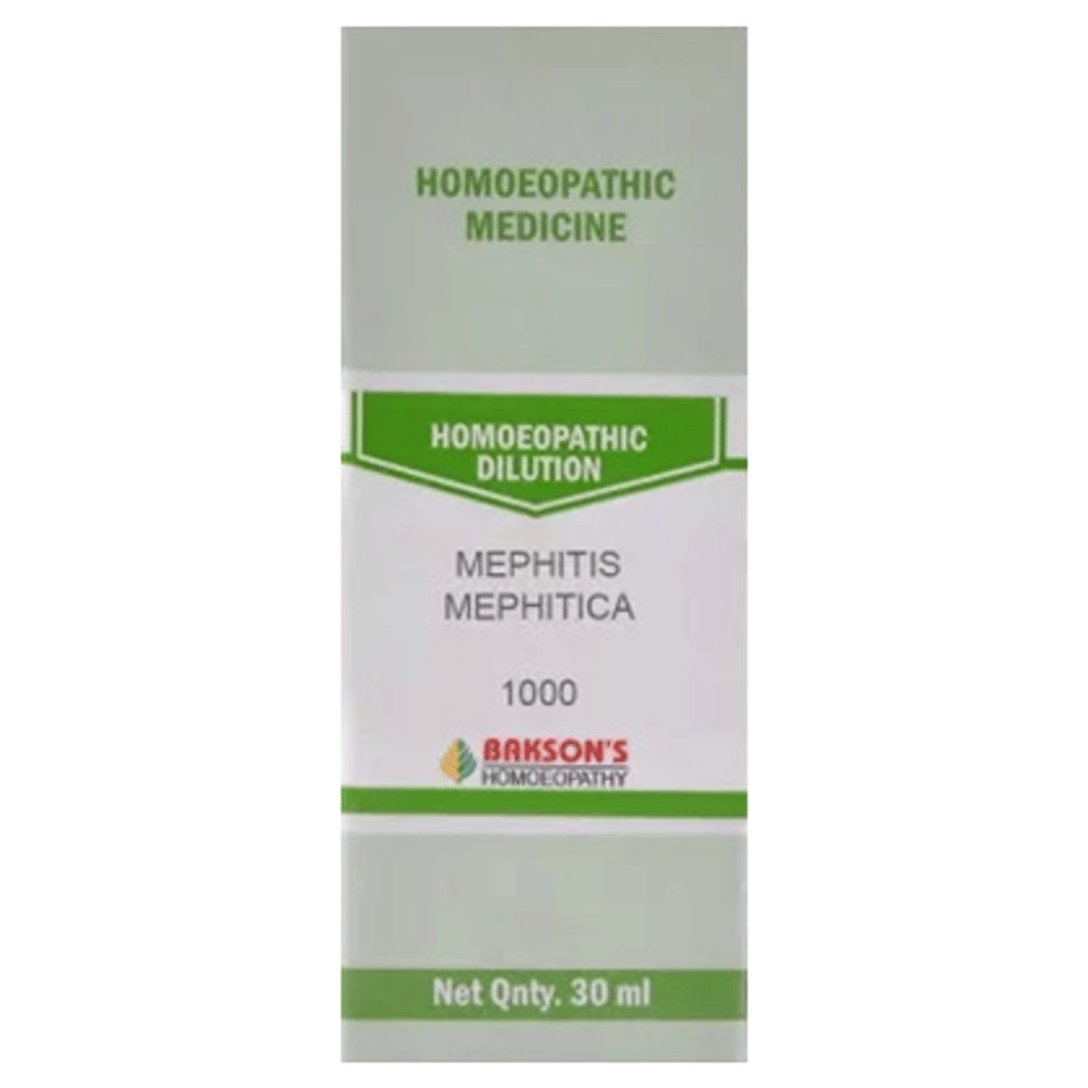 Bakson's Homeopathy Mephitis Mephitica Dilution 1000 CH bottle of 30 ml Dilution
