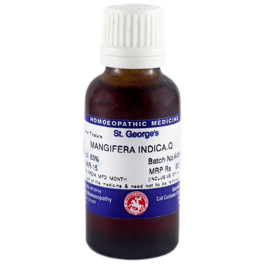 St. George’s Mangifera Indica Mother Tincture Q bottle of 30 ml Mother Tincture St. George’s Mangifera Indica Mother Tincture Q bottle of 30 ml Mother Tincture