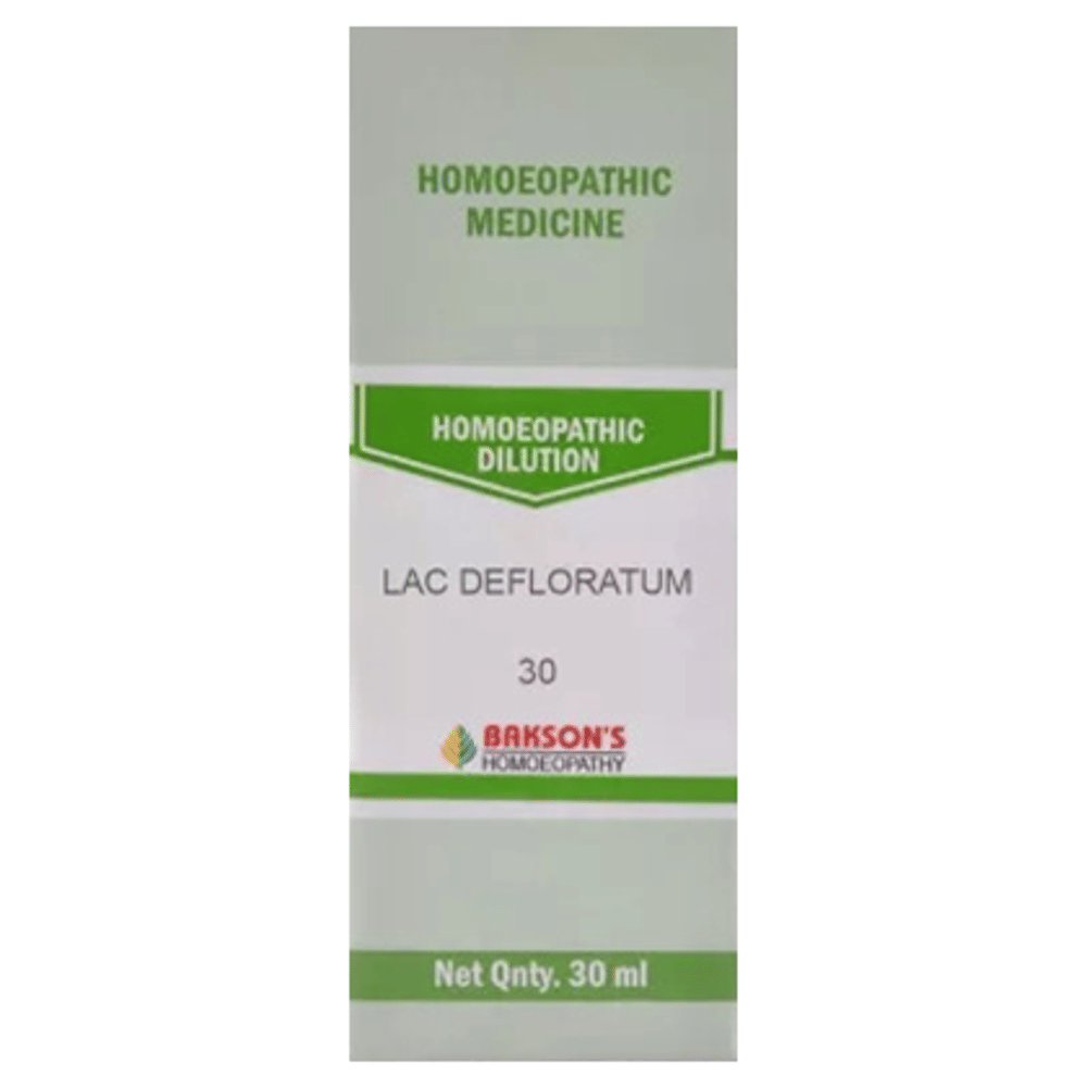 Bakson's Homeopathy Lac Defloratum Dilution 30 bottle of 30 ml Dilution