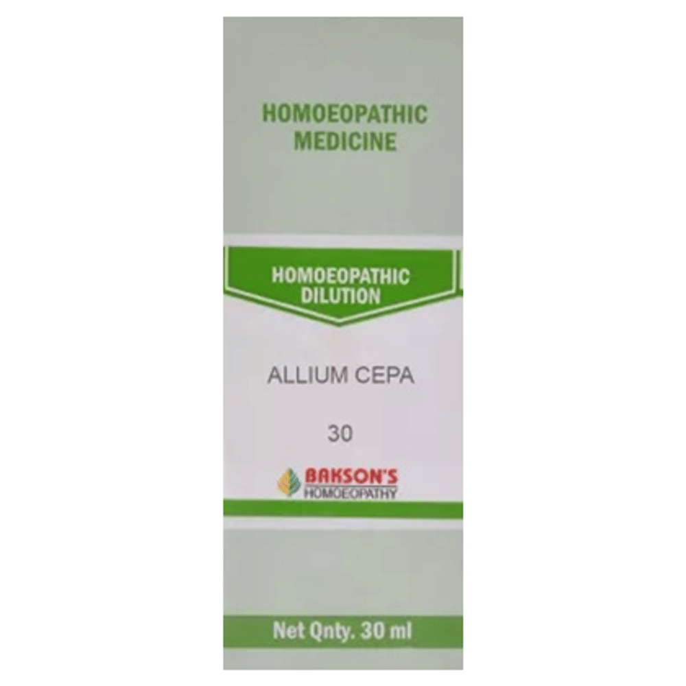 Bakson's Homeopathy Allium Cepa Dilution 30 bottle of 30 ml Dilution