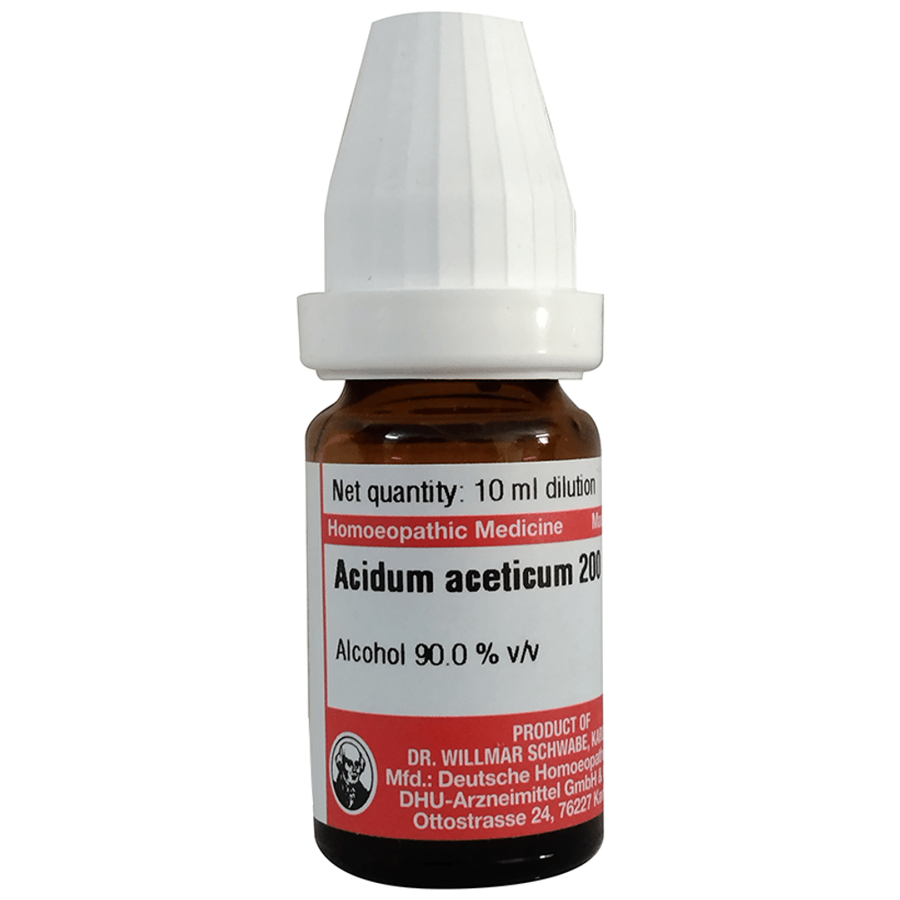 Dr Willmar Schwabe Germany Acidum Aceticum Dilution 200 bottle of 10 ml Dilution
