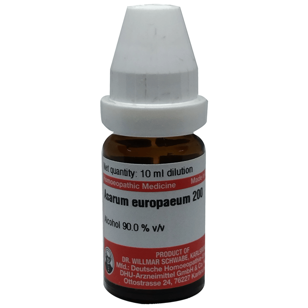 Dr Willmar Schwabe Germany Asarum Europaeum Dilution 200 bottle of 10 ml Dilution