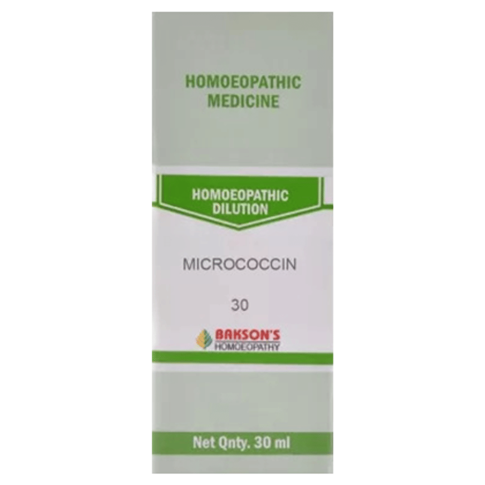 Bakson's Homeopathy Micrococcin Dilution 30 bottle of 30 ml Dilution Bakson's Homeopathy Micrococcin Dilution 30 bottle of 30 ml Dilution