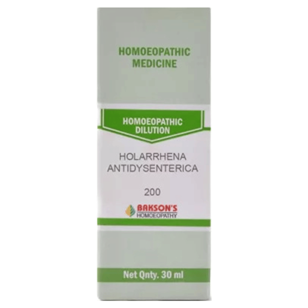Bakson's Homeopathy Holarrhena Antidysenterica Dilution 200 bottle of 30 ml Dilution