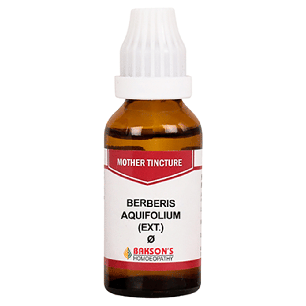 Bakson's Homeopathy Berberis Aquifolium (Ext.) Mother Tincture Q bottle of 30 ml Mother Tincture Bakson's Homeopathy Berberis Aquifolium (Ext.) Mother Tincture Q bottle of 30 ml Mother Tincture