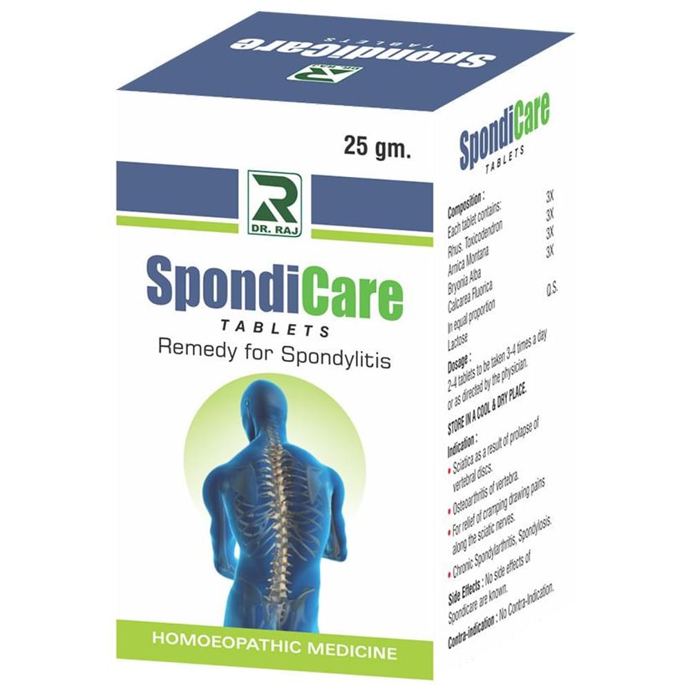 Dr. Raj Spondi Care Tablet bottle of 25 gm Tablet Dr. Raj Spondi Care Tablet bottle of 25 gm Tablet
