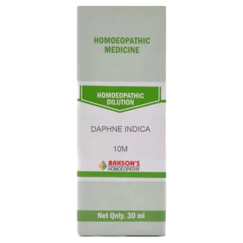 Bakson's Homeopathy Daphne Indica Dilution 10M bottle of 30 ml Dilution Bakson's Homeopathy Daphne Indica Dilution 10M bottle of 30 ml Dilution
