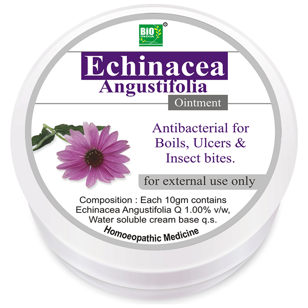 Bio India Echinacea Angustifolia Ointment jar of 30 gm Ointment Bio India Echinacea Angustifolia Ointment jar of 30 gm Ointment