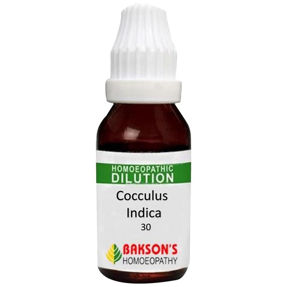 Bakson's Homeopathy Cocculus Indica Dilution 30 CH bottle of 30 ml Dilution