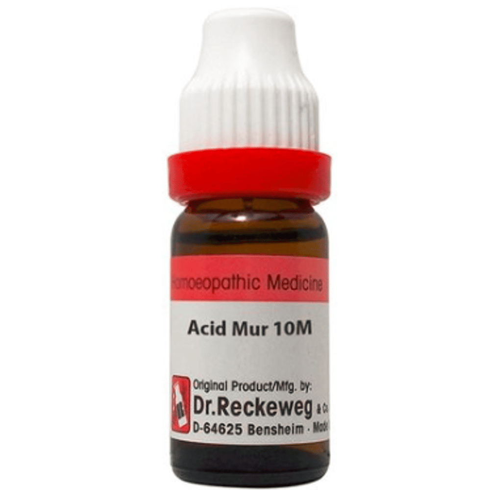 Dr. Reckeweg Acid Mur Dilution 10M CH bottle of 11 ml Dilution Dr. Reckeweg Acid Mur Dilution 10M CH bottle of 11 ml Dilution