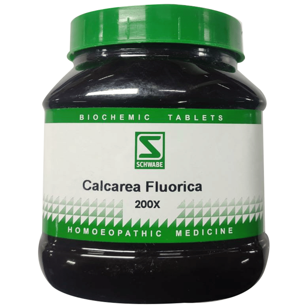 Dr Willmar Schwabe India Calcarea Fluorica Biochemic Tablet 200X bottle of 550 gm Biochemic Tablet