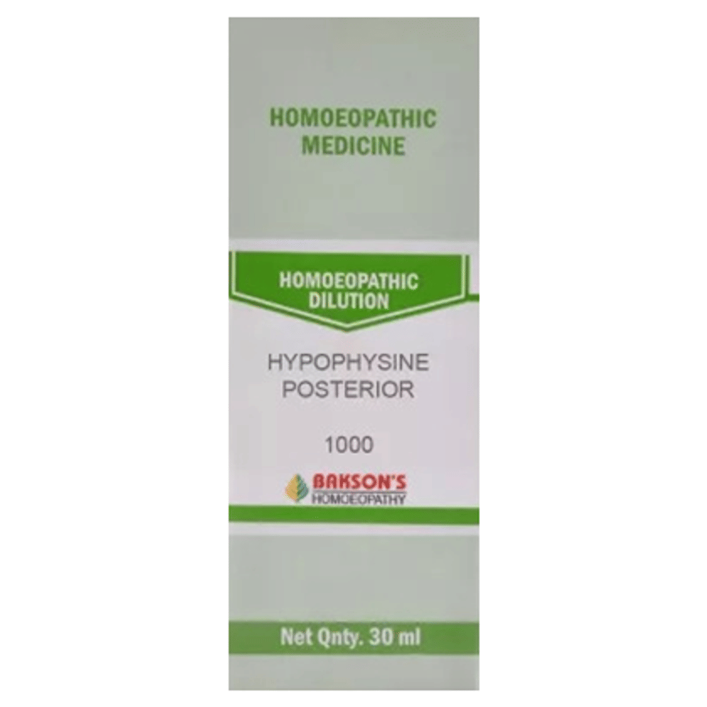 Bakson's Homeopathy Hypophysine Posterior Dilution 1000 CH bottle of 30 ml Dilution
