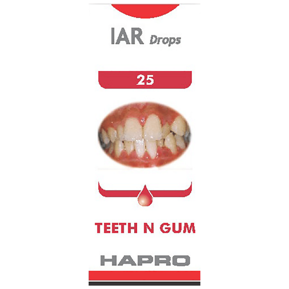 Hapro IAR Drop No. 25 (Teeth N Gum) bottle of 30 ml Drop