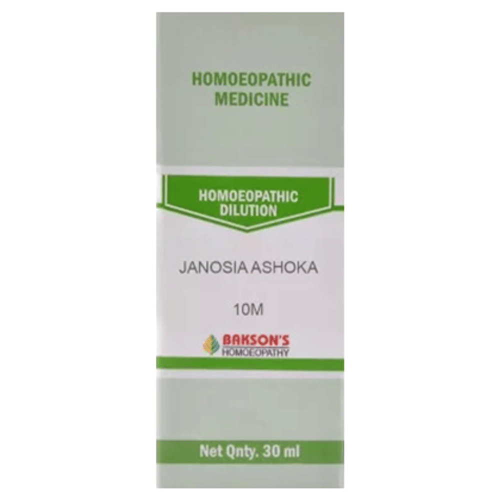 Bakson's Homeopathy Janosia Ashoka Dilution 10M bottle of 30 ml Dilution