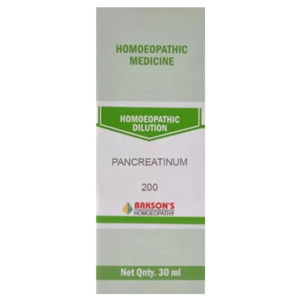 Bakson's Homeopathy Pancreatinum Dilution 200 bottle of 30 ml Dilution