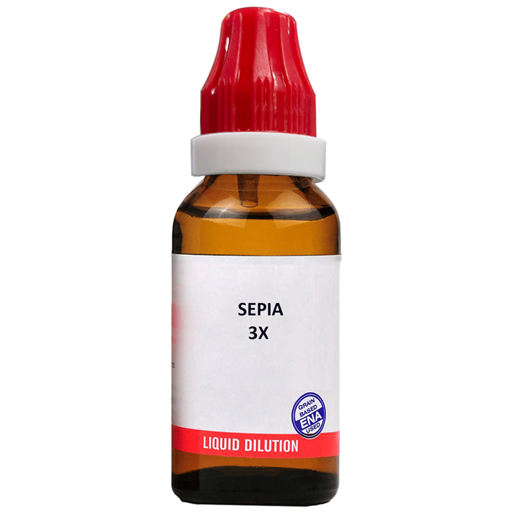 Bjain Sepia Dilution 3X bottle of 10 ml Dilution